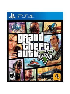 Grand Theft Auto V (PlayStation 4 / PS4, 2014) CIB, Manual, Map, Disk